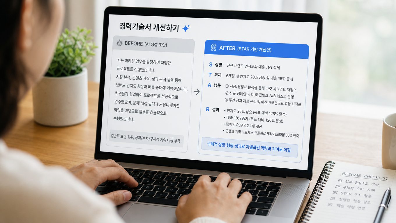 AI 경력기술서 AI 냄새 안 나게 쓰는 법